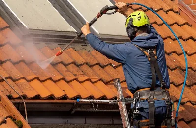 Démoussage et hydrofuge de toiture à Lecelles